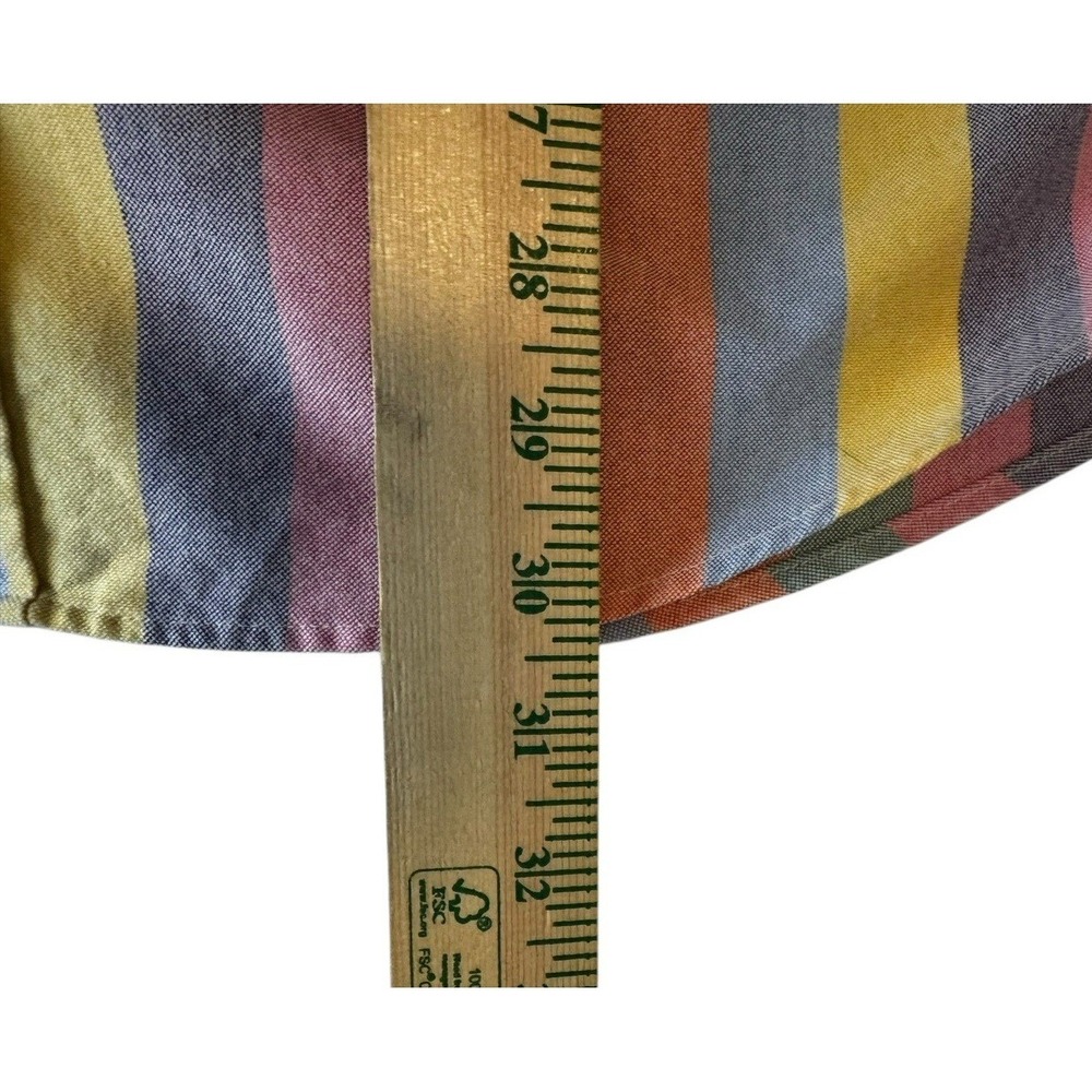 J.Crew Mens M Multi Color Stripe Cotton Oxford Button Down Shirt Long Sleeve - Picture 11 of 16